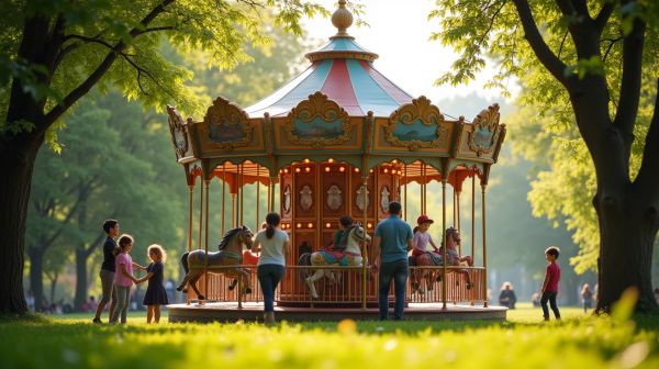 Le carrousel, attraction intemporelle des événements familiaux