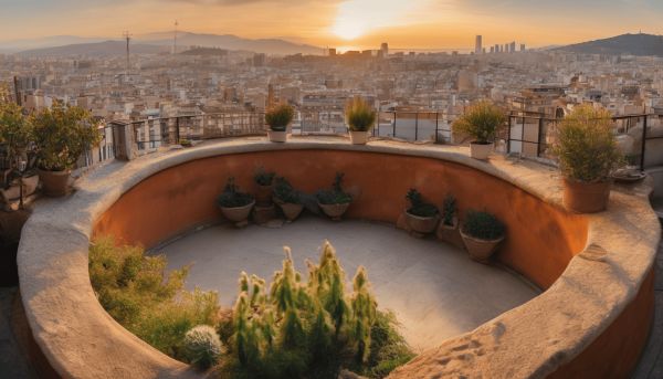 Un panorama unique de Barcelone depuis les bunkers del Carmel
